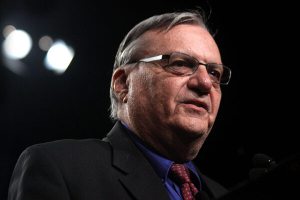 Face of former Arizona sheriff Joe Arpaio