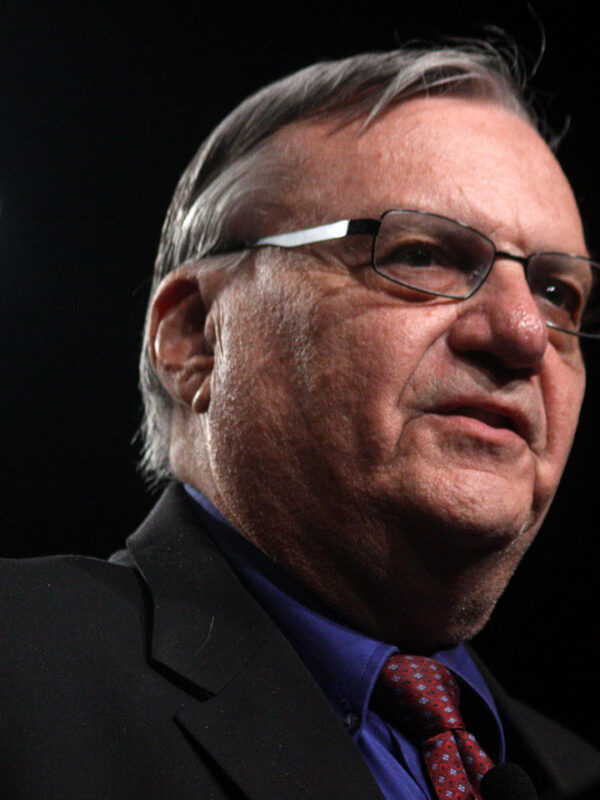 Face of former Arizona sheriff Joe Arpaio