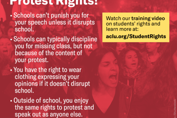 Students: Know Your Protest Rights!