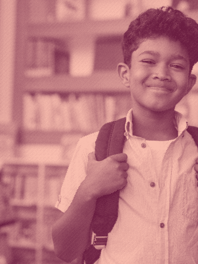 smiling boy at school