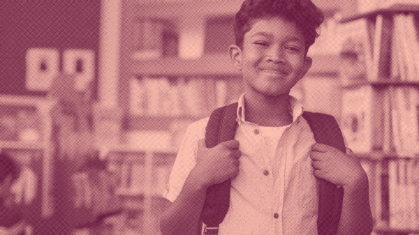 smiling boy at school