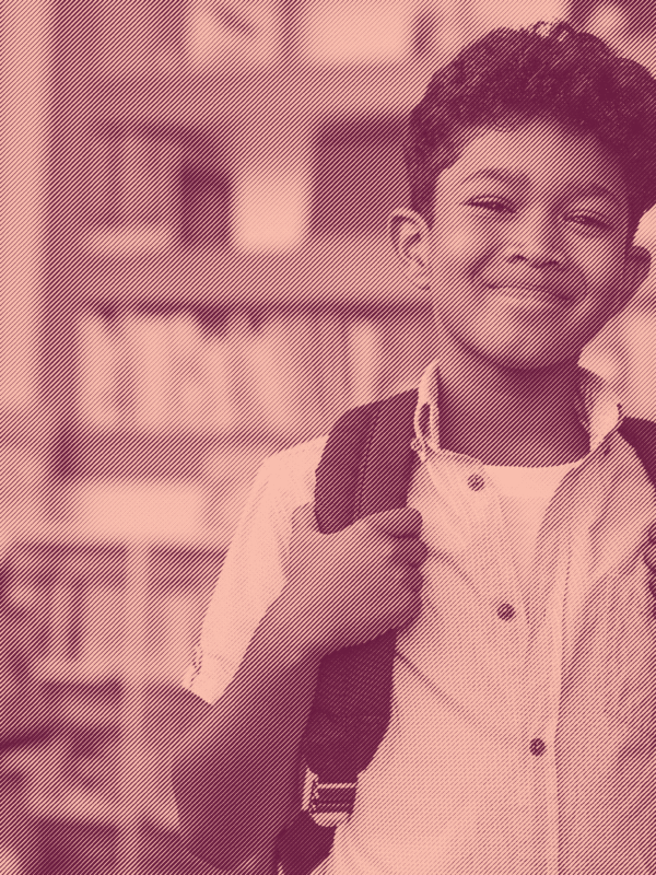 smiling boy at school