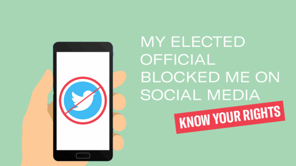 my elected official blocked me on social media