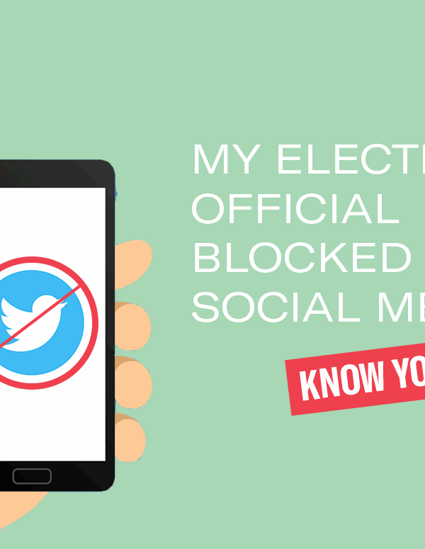 my elected official blocked me on social media