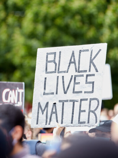 Black Lives Matter protest sign