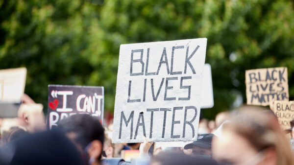 Black Lives Matter protest sign