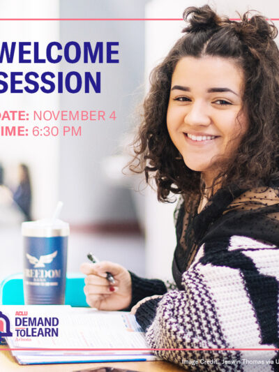 Demand to Learn: Welcome Session