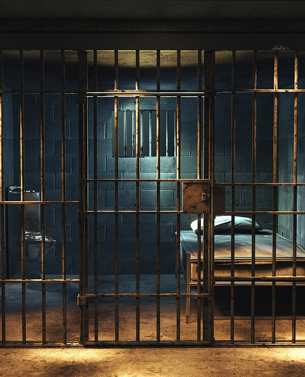 Dark jail cell