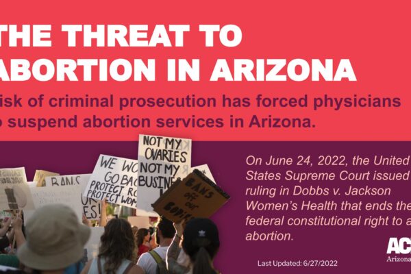 Threat to Abortion in Arizona Cover