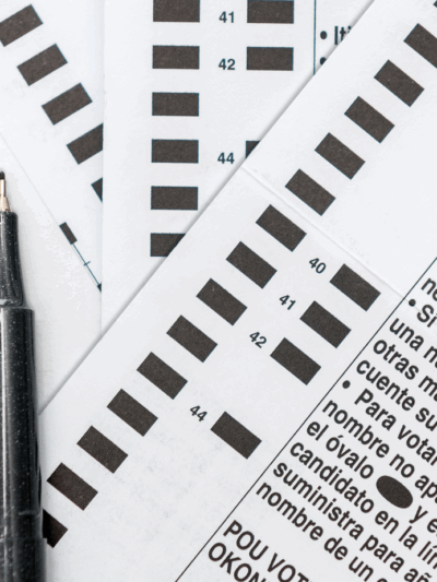 image of voter ballot sample