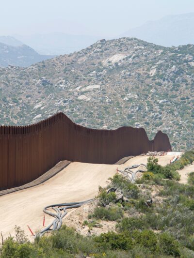 photo of southern border wall