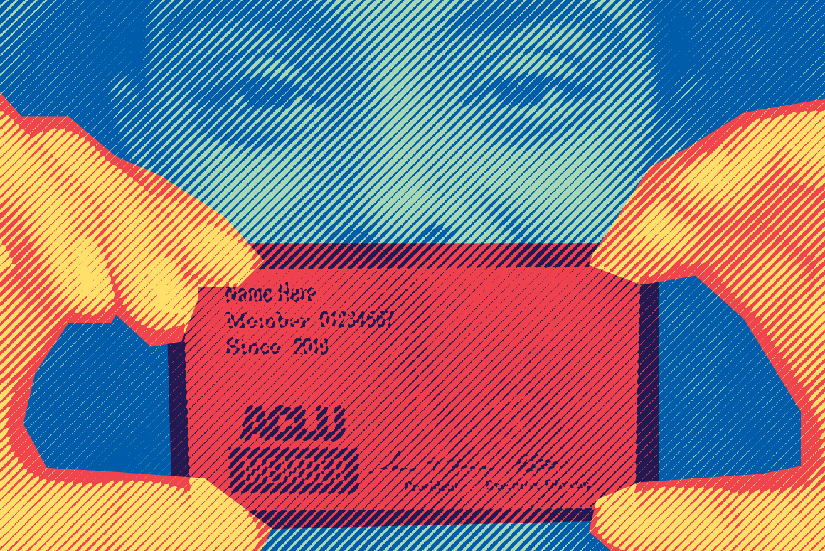 Person holding ACLU Membership Card