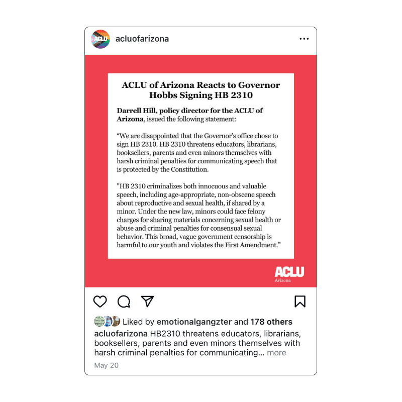 instagram capture - HB 2310