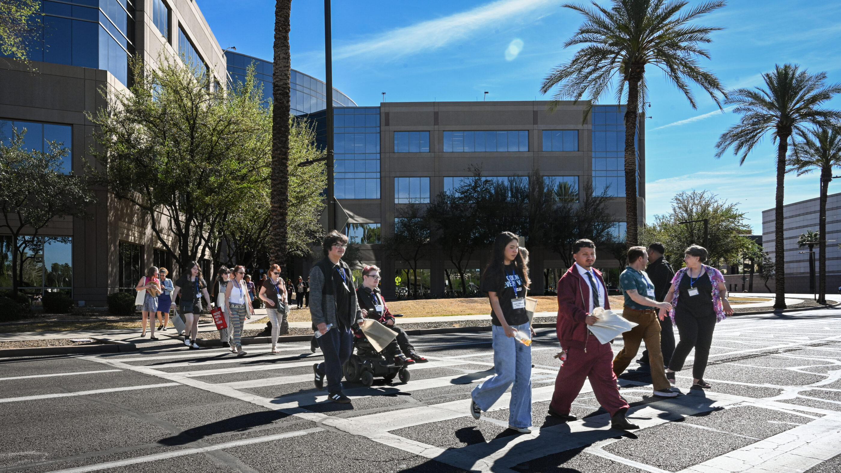 Youth volunteers at the Arizona Capitol
