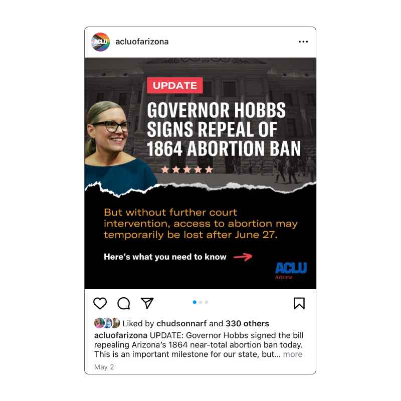 Instagram capture - repeal of 1864 ban