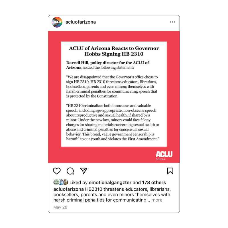 instagram capture - HB 2310