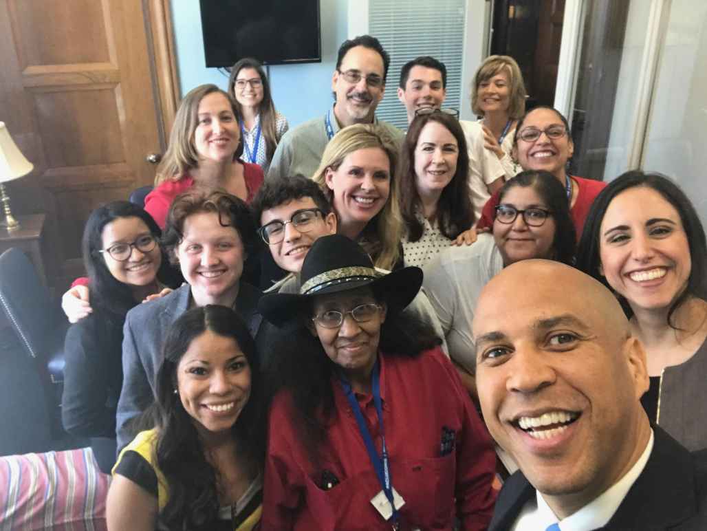 ACLU members meet with Sen Cory Booker