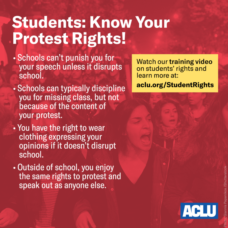 Students: Know Your Protest Rights!
