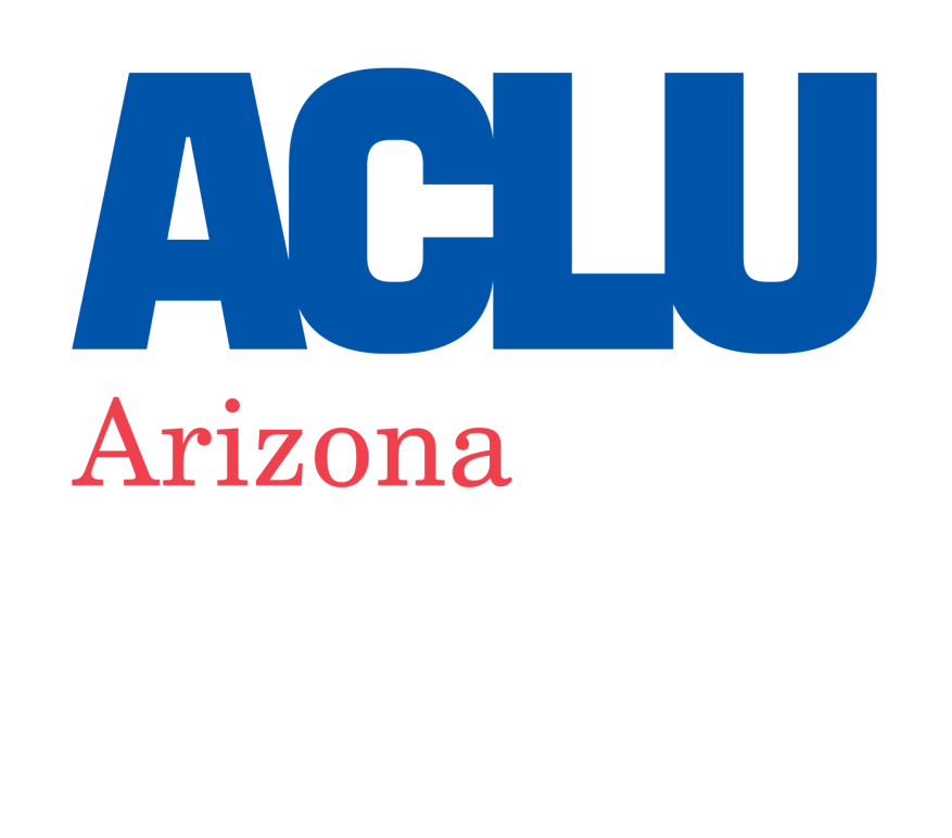 ACLU of Arizona Standard Logo Red Blue