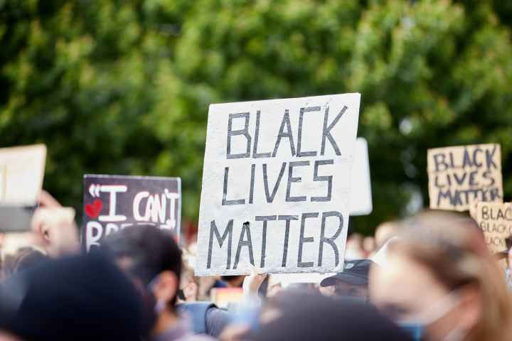 Black Lives Matter protest sign