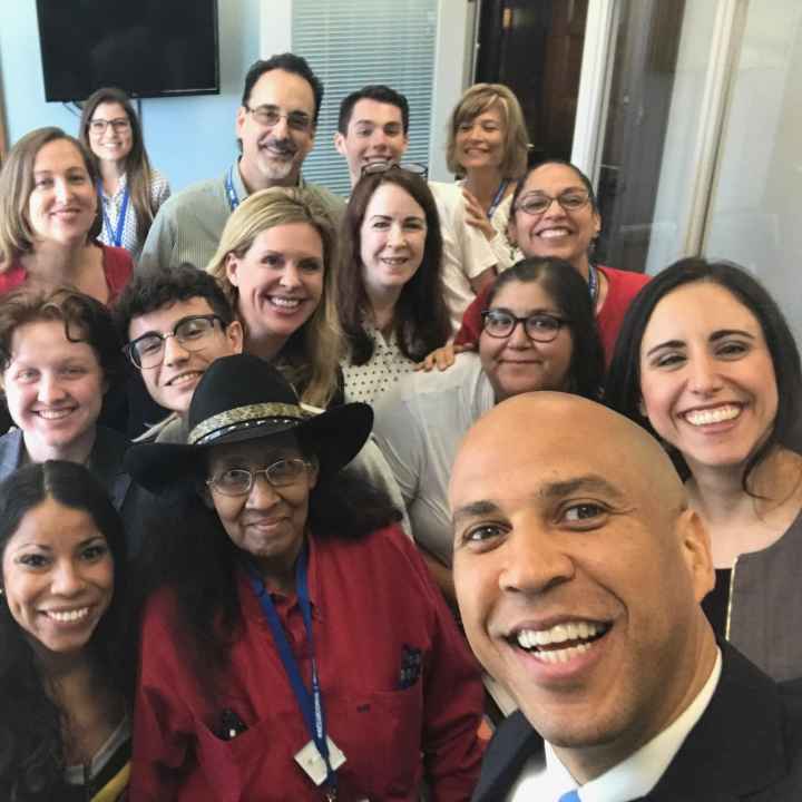 ACLU members meet with Sen Cory Booker