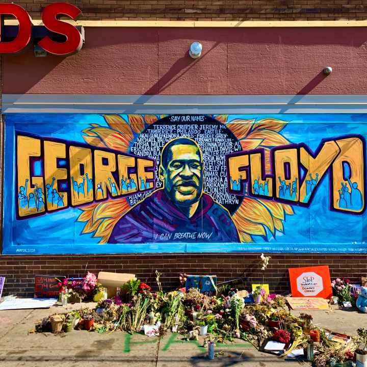 George Floyd mural