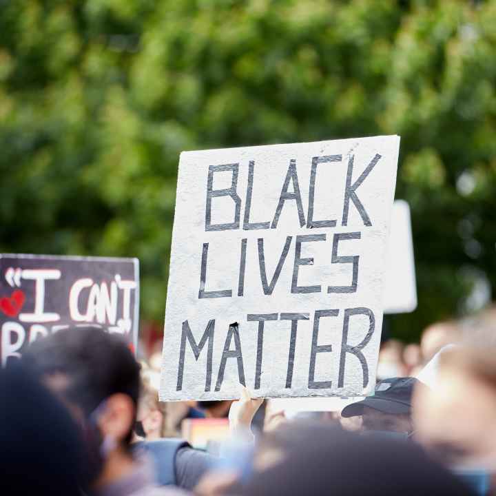 Black Lives Matter protest sign